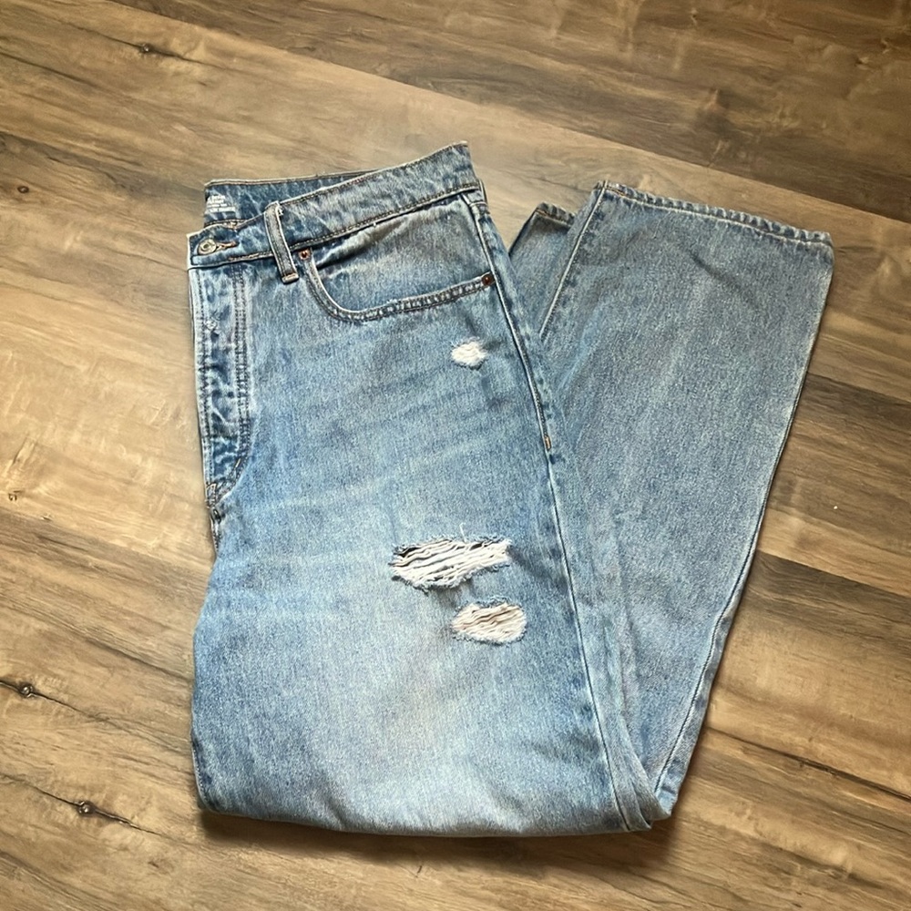 Old Navy Jeans- size 16, high rise, straight leg